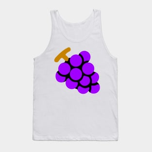 Purple Grapes Emoticon Tank Top